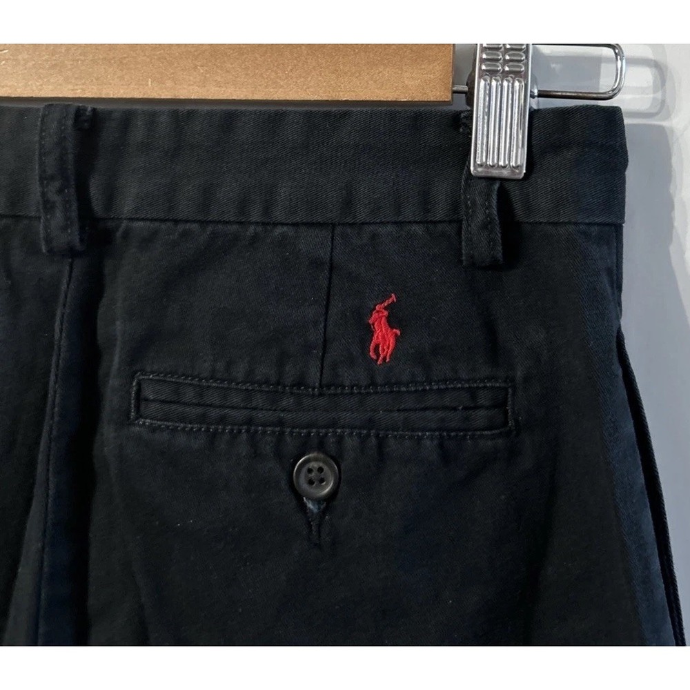 Boys Polo Ralph Lauren Chino Khaki Pants Size 14 Clean Black